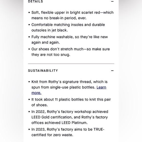 💥Rothy’s Cloud Gray Birdseye Point Flat Shoes💥 - Picture 12 of 12